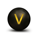 068511-antique-glowing-copper-orb-icon-alphanumeric-letter-v